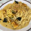華ちゃん♡'s cooksnap of when they made 簡単❤かぼちゃとベーコンのクリームパスタ.