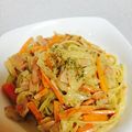 あみ◎'s cooksnap of when they made 白菜とチーズでカルボナーラ風パスタ.