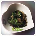K0A9O0R8U♪'s cooksnap of when they made ほうれん草と舞茸の梅バター醤油炒め.