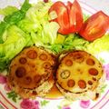 クックZ9DZLZ☆'s cooksnap of when they made ふわふわレンコン豆腐バーグ.