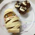 おいしい＠大好き's cooksnap of when they made ハロウィン！肉巻きミイラおにぎり.