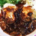 にゃこママ♪'s cooksnap of when they made やわらかくてジューシー！ハンバーグ！.