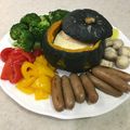 りかぴエグソン's cooksnap of when they made カマンベールフォンデュ in カボチャ.