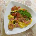☆Rokko☆'s cooksnap of when they made トマト＆オリーブのスクランブルエッグ.