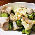 クックH6SHS1☆'s cooksnap of when they made きゅうりと豆腐と豚肉の塩炒め.