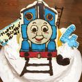 はるえもん。's cooksnap of when they made キャラケーキ（トーマス）.