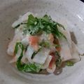gakky's cooksnap of when they made 香り豊か～♡大根としその明太子和え.