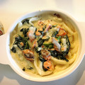 ACCO BR's cooksnap of when they made 鮭とほうれん草のクリームうどん.