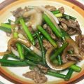 ふわふわ笑顔's cooksnap of when they made ☆牛肉とにんにくの芽の甘辛炒め☆.