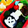 karin328's cooksnap of when they made ツムツムキャラ弁。ミッキーミニー チップ.