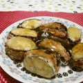 赤い電話's cooksnap of when they made なすのはさみ揚げ(あんかけ).