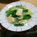 ひとみん0921's cooksnap of when they made チンゲン菜と豆腐の蟹あんかけ.