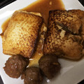 kao_rin5o's cooksnap of when they made 食べごたえあり☆木綿豆腐の肉だね挟み焼き.