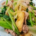 JZX729's cooksnap of when they made 簡単10分で完成！小松菜と豚肉の生姜炒め.