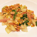 さなぺい14's cooksnap of when they made 白菜とハムの♡チーズ×卵とじ.