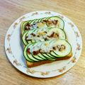 YUZVIO's cooksnap of when they made ズッキーニのおかかマヨトースト.