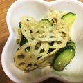 yoshwave's cooksnap of when they made 【秋の薬膳】れんこんときゅうりのサラダ.