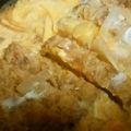 ○みつこ○'s cooksnap of when they made 一人前レシピ！我が家のカツ丼♡.