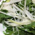 くりっクック's cooksnap of when they made 熱いゴマ油がジュッ！！春菊＆じゃこサラダ.