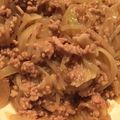 南国好き's cooksnap of when they made 豚ひき肉と玉ねぎとしらたきの煮物.