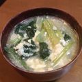 サーフブレイド's cooksnap of when they made 小松菜とたまごの味噌汁.
