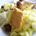 p-p-p-chan's cooksnap of when they made 春キャベツと厚揚げのペペロンチーノ風.