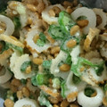 チキ会長's cooksnap of when they made 簡単！わさび風味☆生オクラちくわ納豆.