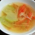 ラブリーらら's cooksnap of when they made ハヤトウリのとろ〜りカニカマ入りスープ.