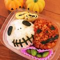 クック8WQ3HB☆'s cooksnap of when they made ハロウィン キャラ弁.