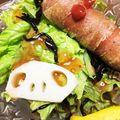 ゆかりん１'s cooksnap of when they made ハロウィン れんこん がいこつ サラダ.