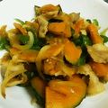 みぽぴぽ's cooksnap of when they made カボチャをおかずに！生姜焼き.