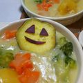 chikoco☆'s cooksnap of when they made ハロウィン★さつまいもの簡単デコピック.