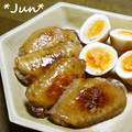 ＪＵＮちゃン's cooksnap of when they made 簡単♪美味しい♪手羽先と玉子の甘辛焼き.