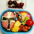 ａkェ★ｍaｍa's cooksnap of when they made ☆ニンニンジャー☆キャラ弁☆.