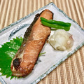 にきけん's cooksnap of when they made 鮭の ゆうあん焼き♡.