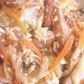 コロたん＠修行中's cooksnap of when they made お麩とさつま揚げの卵とじ☆節約丼！.