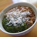サオリ's cooksnap of when they made 納豆めかぶシラス丼.