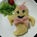 ぺこ結's cooksnap of when they made ハロウィンおばけのポテトサラダ.