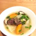 caruga's cooksnap of when they made 生姜たっぷりスジスープ.