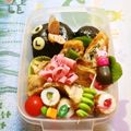 komutatata's cooksnap of when they made 豚薄切り肉の夏野菜巻きフライ.