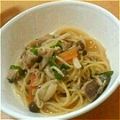 MIRYODANA's cooksnap of when they made サバ缶でウマウマ！和風パスタ☆.