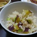 ばななmama's cooksnap of when they made 麺つゆで★さつまいもごはん.