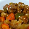 ﾍﾞｼﾞ子♣'s cooksnap of when they made 薄切り肉で☆簡単酢豚風.
