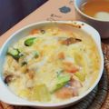 ママうさこ's cooksnap of when they made 秋鮭とさつま芋のグラタン♪.