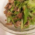 さおりんrii's cooksnap of when they made 豚肉とセロリのガーリック炒め.