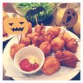 キキ☆026's cooksnap of when they made お弁当に☆簡単！ミニアメリカンドッグ.