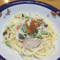さとchan☆'s cooksnap of when they made 鮭のほうれん草きのこクリームパスタ.