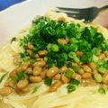 haru0201's cooksnap of when they made ボウルで作る簡単納豆パスタ♪.