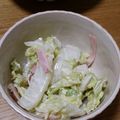 pookemi☆'s cooksnap of when they made 白菜とハムの和風マヨサラダ.