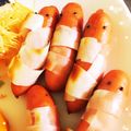 yuri328's cooksnap of when they made ハロウィン♡簡単♡ミイラウィンナー♡.